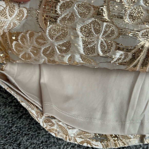 Gb girls floral appliqué balloon sleeve short formal dress size 12 - Picture 6 of 7